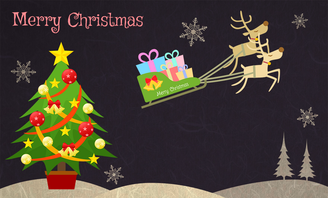 クリスマスカード はがき 名刺 無料カード 商用利用可能